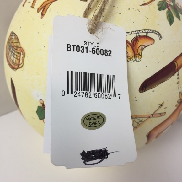 𝅺leslie Beck Holiday Home Large Ball Bulb Ornament - Picture 3 of 9